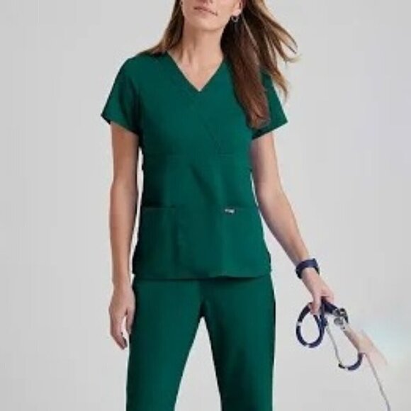 Grey's Anatomy Tops - Greys Anatomy Y by Barco Classic Mock Neck Scrub Top